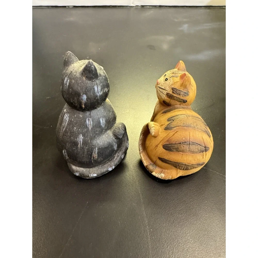2‎ Tii Collections Small Resin Cat Figures Sitting Position And Laying Down